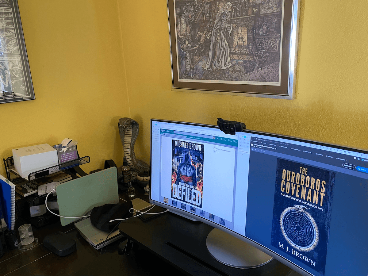 Michael Brown's writing office