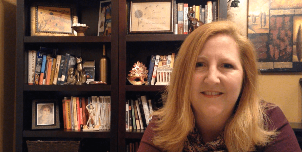 Tracy Higley's writing office